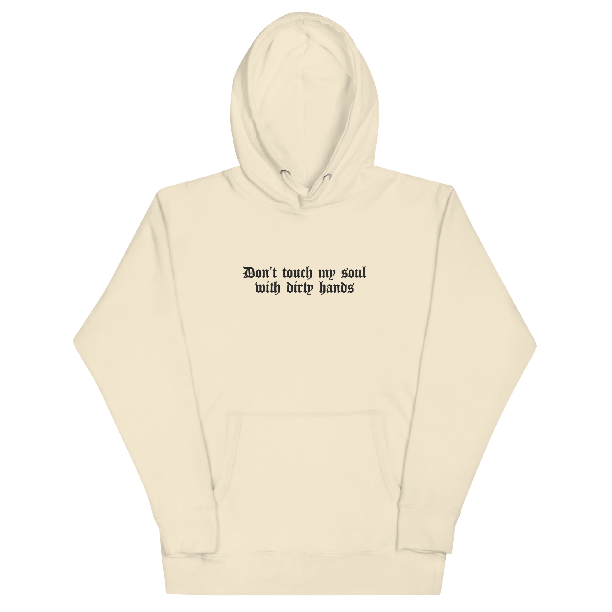 Don't Touch My Soul Embroidered Hoodie