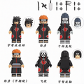 Naruto set of 6 Lego Anime Minifigures Custom Toys S8