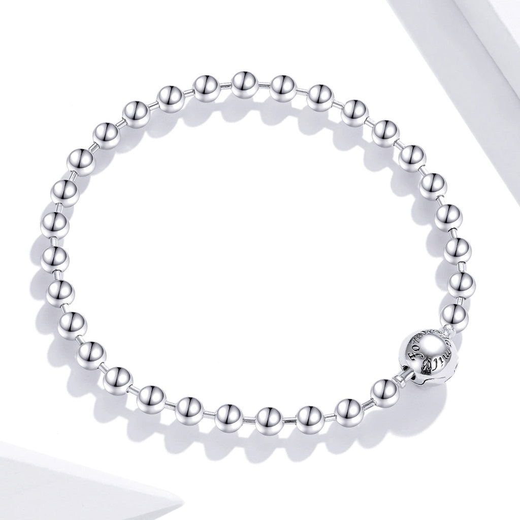 925 Sterling Silver Bracelet 17cm Oxidized & Platinum Plated for Women