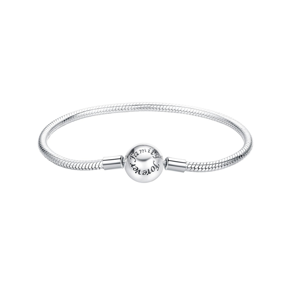925 Sterling Silver Oxidized Silver White Gold 14.0mm Bracelet for Women