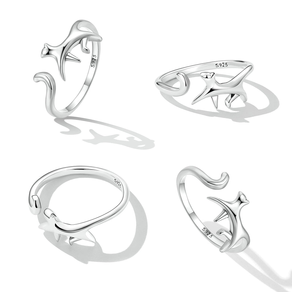 925 Sterling Silver Oxidized Ring for Women