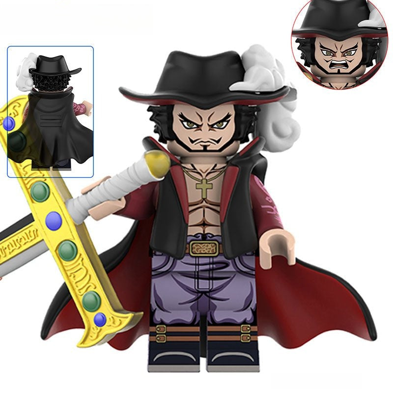 Dracule Mihawk from ONE PIECE Anime Minifigure Toy 3