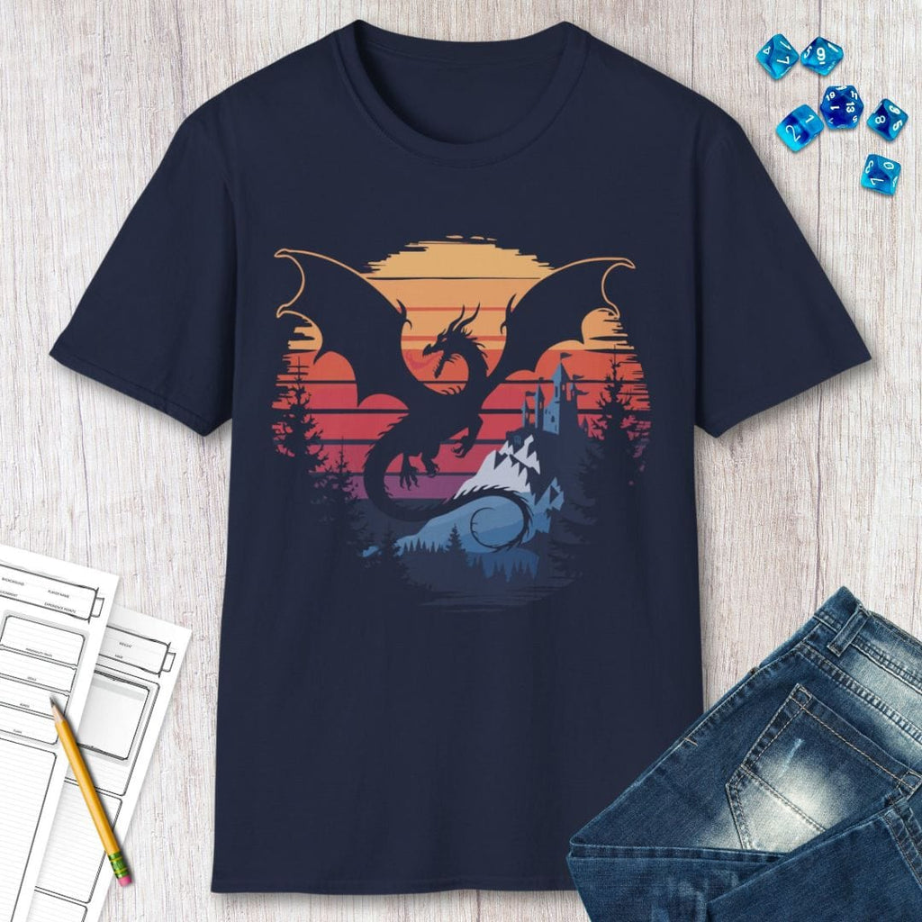 Dragon T-shirt - Fantasy Landscape