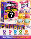 Pack of 6 Random Assortment Squishy Dumplings