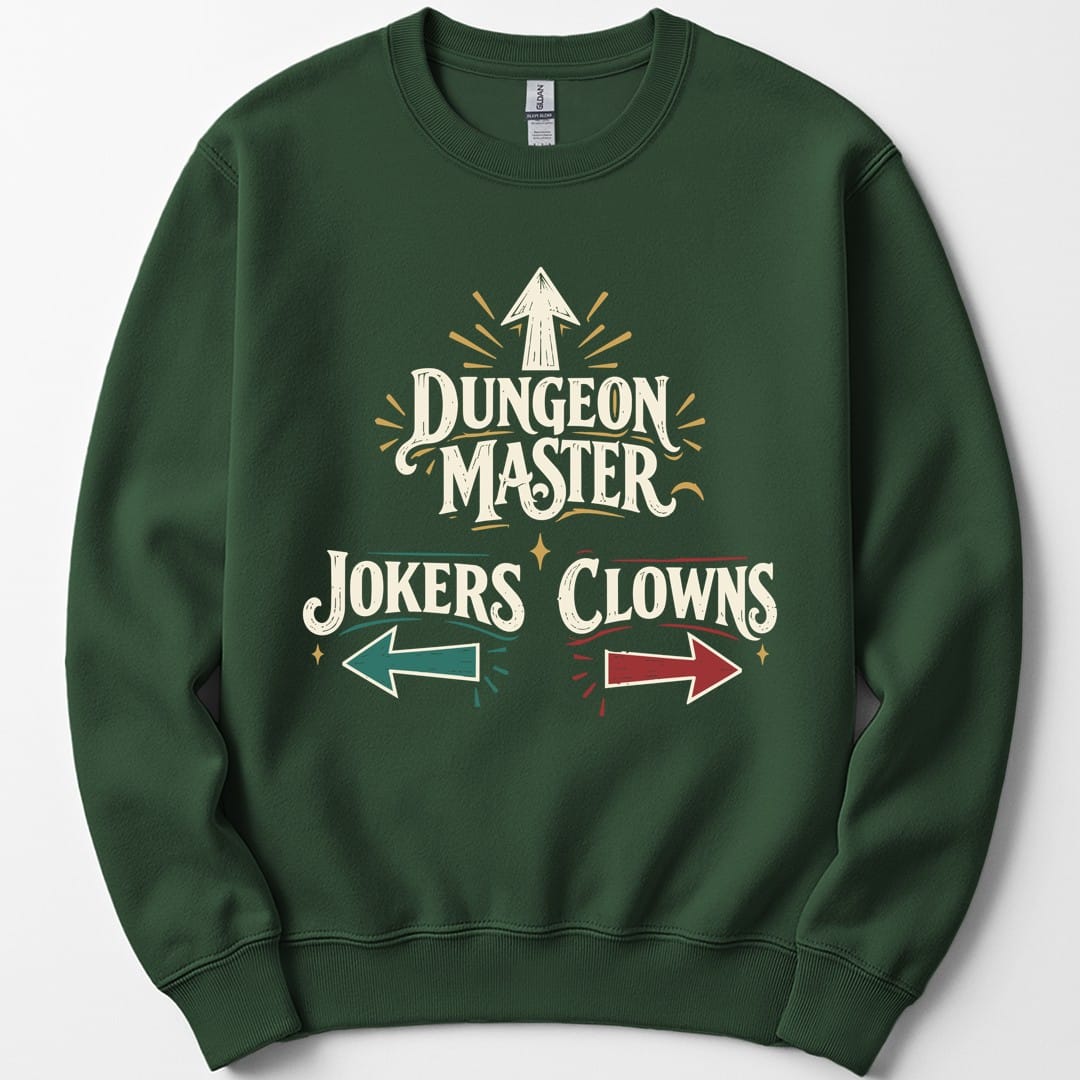 Dungeon Master Clowns and Jokers Sweatshirt
