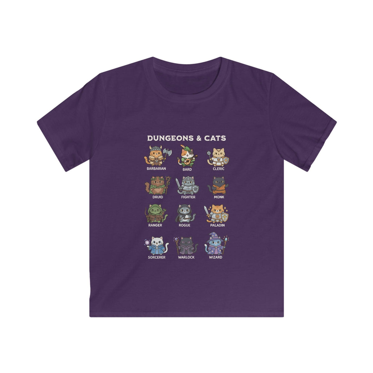 Dungeons & Cats Kids T-shirt