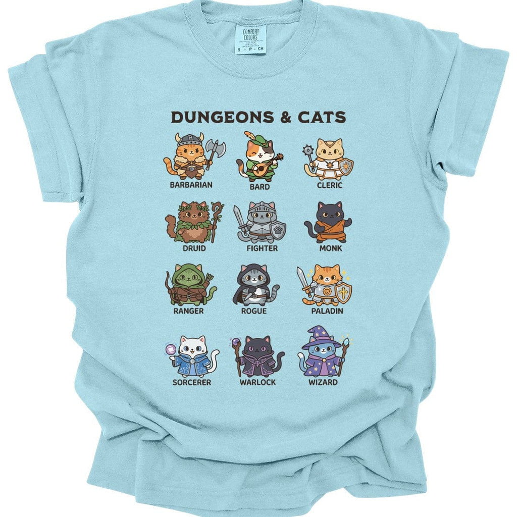 Dungeons & Cats T-shirt - Comfort Colors