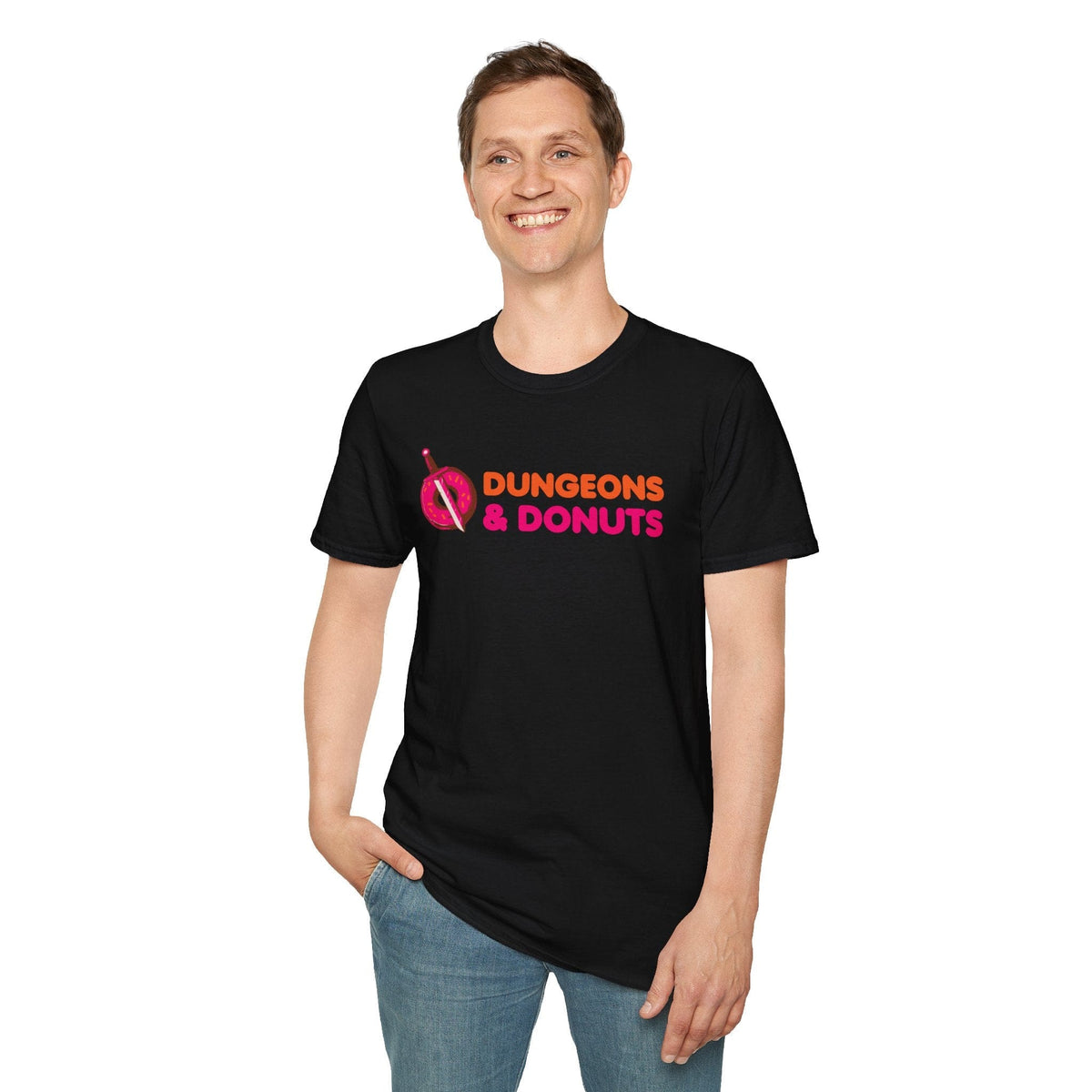 Dungeons & Donuts Funny D&D T-Shirt