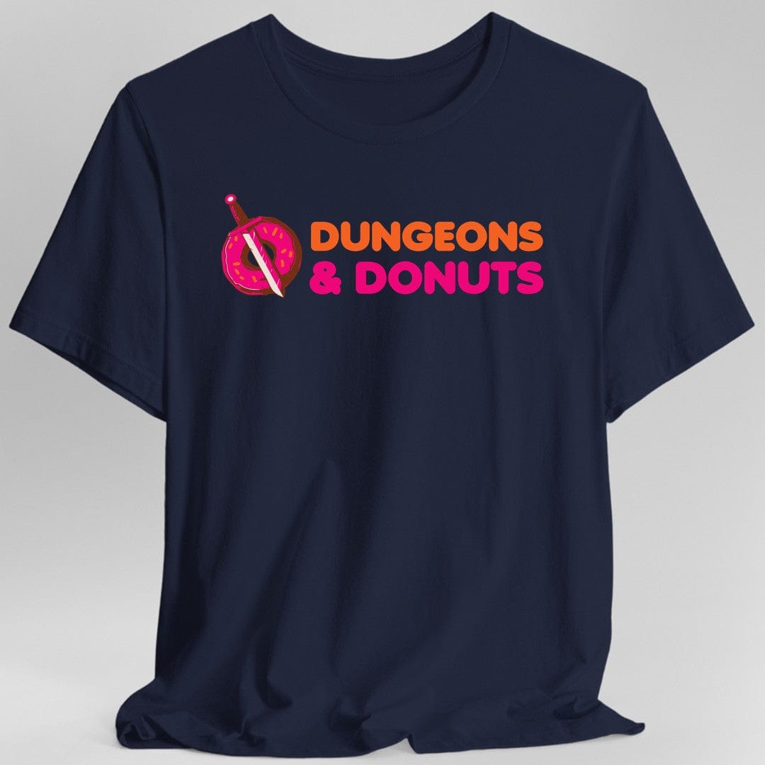Dungeons & Donuts Funny D&D T-Shirt