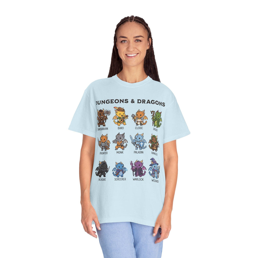 Dungeons & Dragons All Classes T-shirt - Comfort Colors