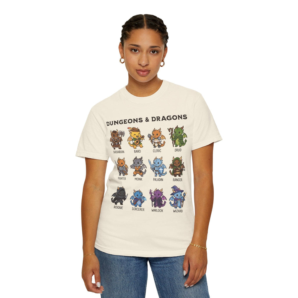 Dungeons & Dragons All Classes T-shirt - Comfort Colors