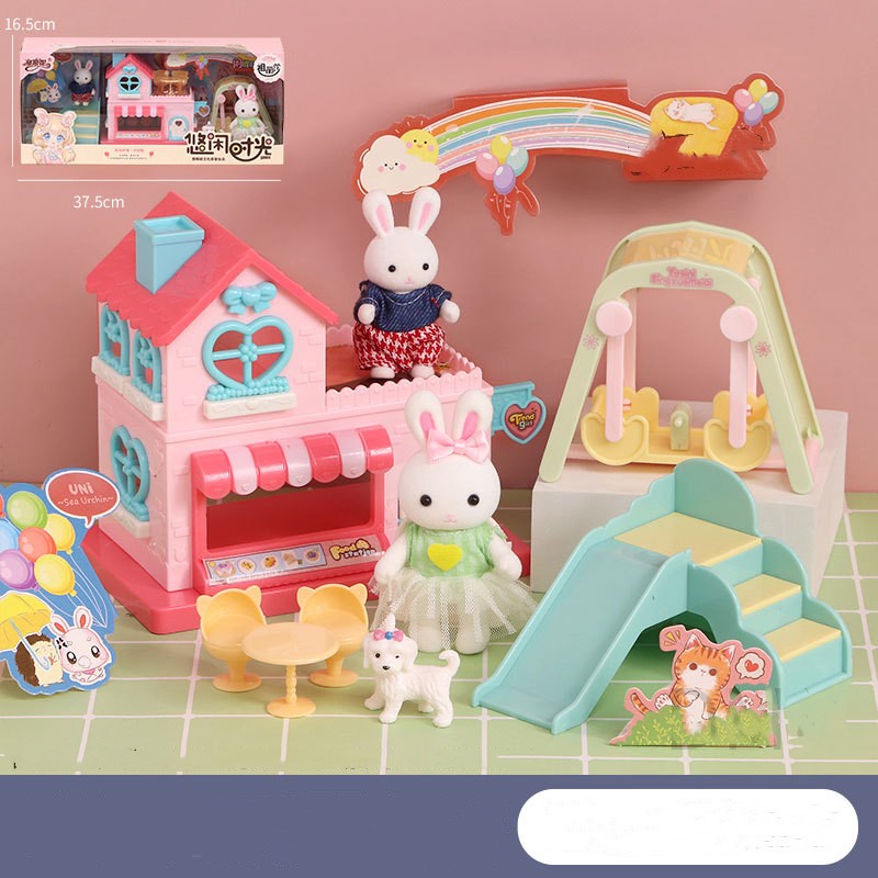Bunny House Dollhouse Rooms