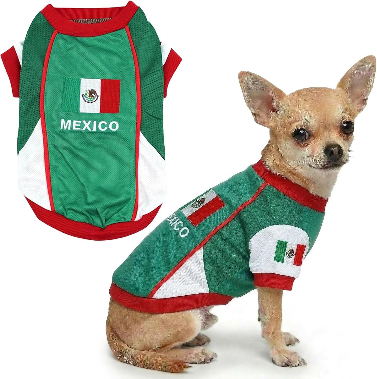 Parisian Pet Breathable Mesh Soccer Jersey for Dogs, XS–5XL