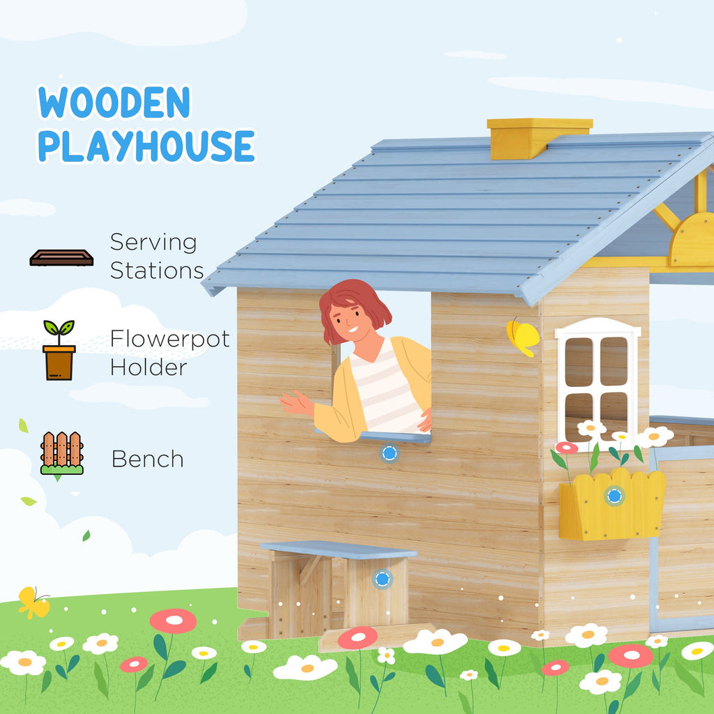 Bluebell Garden Wooden Playhouse