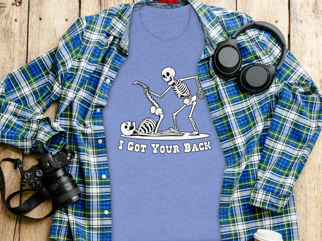 I Got Your Back Skeletons Funny Anatomy Joke Design T-Shirt