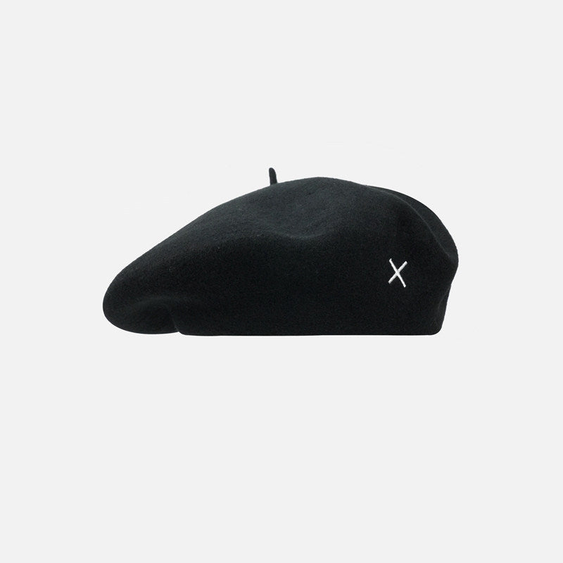 Wool-blend Beret For Women Oversized Fit Painters Cap