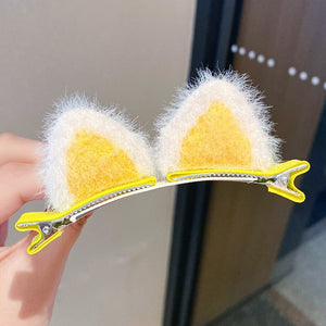 4 Yellow Cat Ears