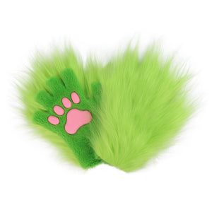 Green Half Finger Meat Pad