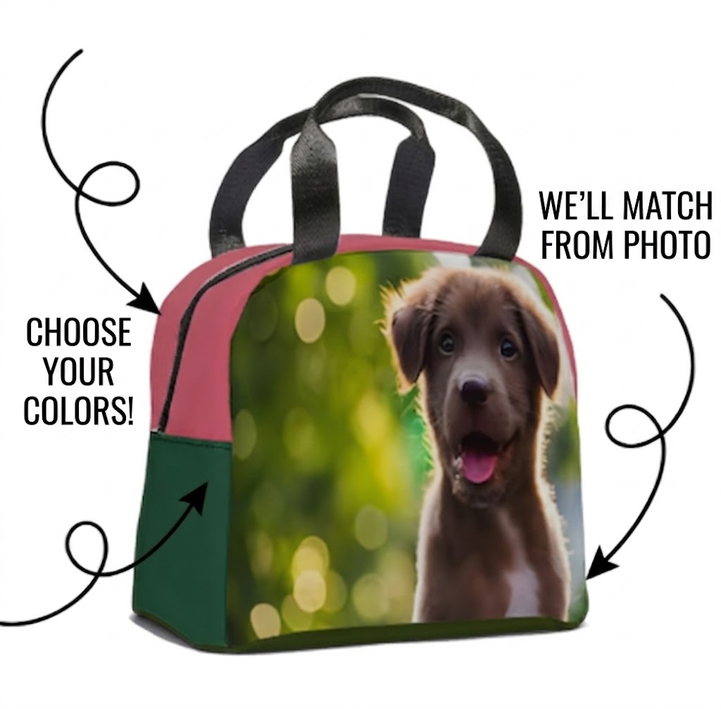 Custom Printed Insulated Lunch Tote Bag - Upload your Photo