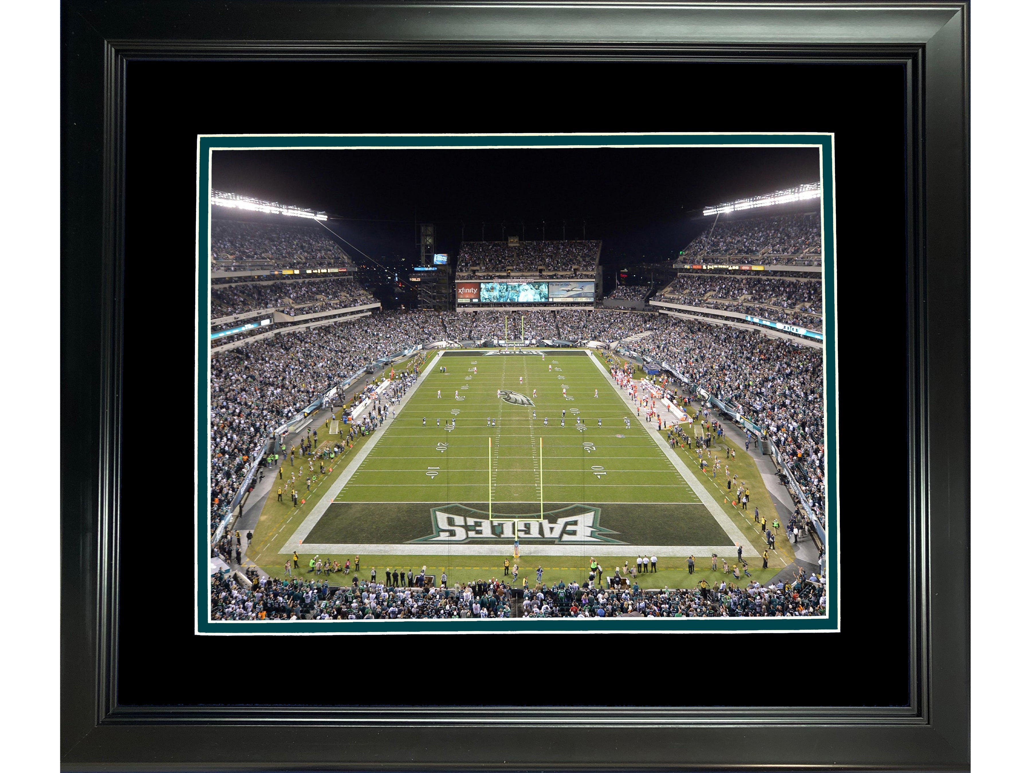 Framed Lincoln Financial Field Philadelphia Eagles 11"x14" Football Photo Professionally Matted