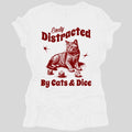 Easily Distracted By Cats & Dice Women's T-shirt