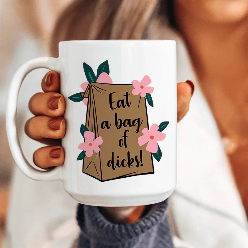 Eat A Bag Of D Ceramic Mug 15 oz