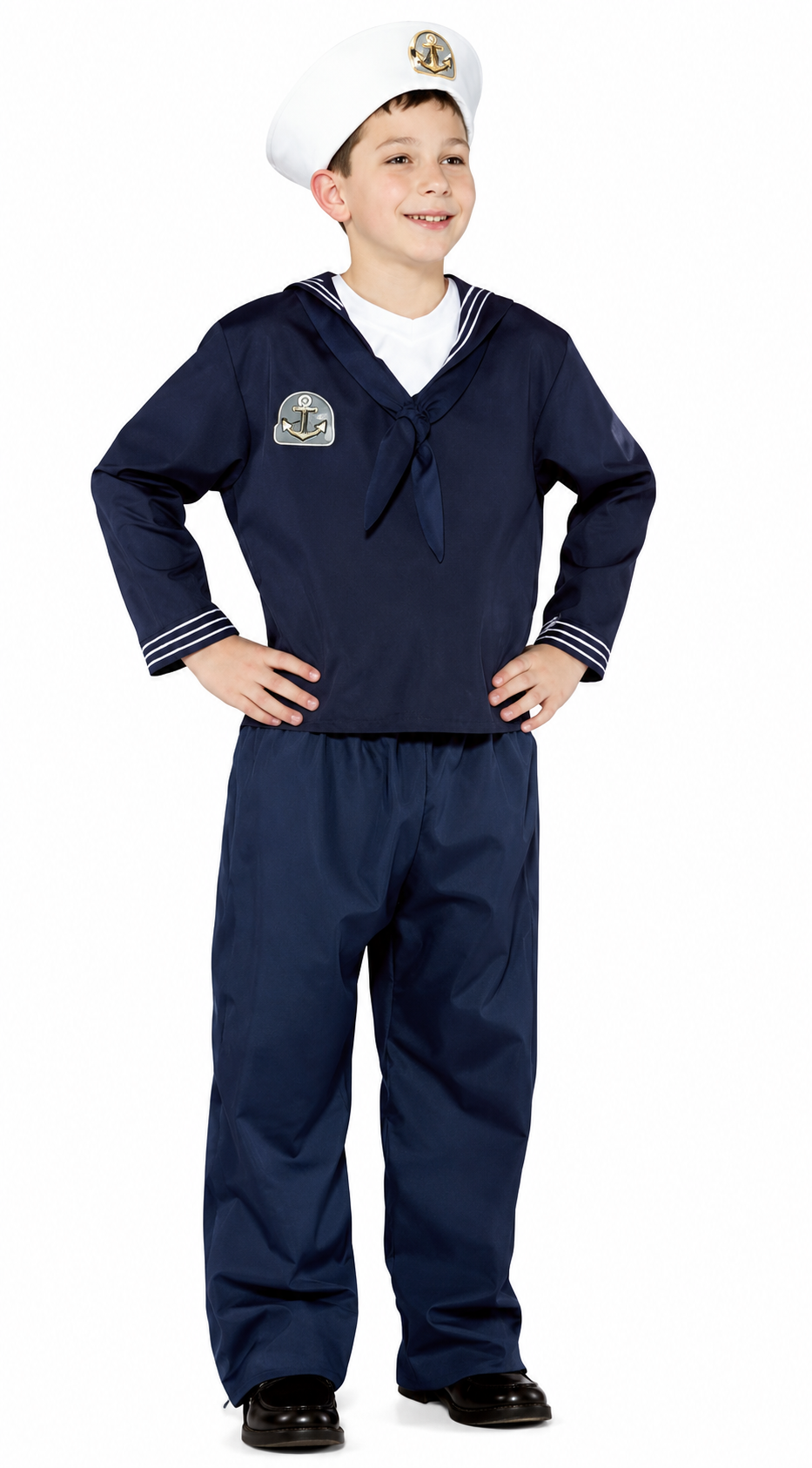 Navy Uniform Military Soldier Sailor Child Costume Med 7-10