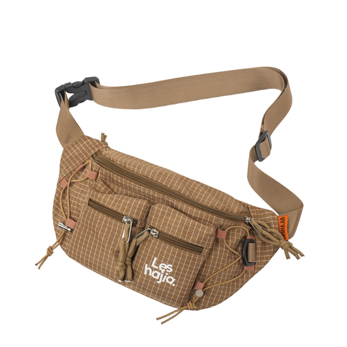 Workwear-style Outdoor Hiking Waist Bag, Lightweight Chest Pack For Men
