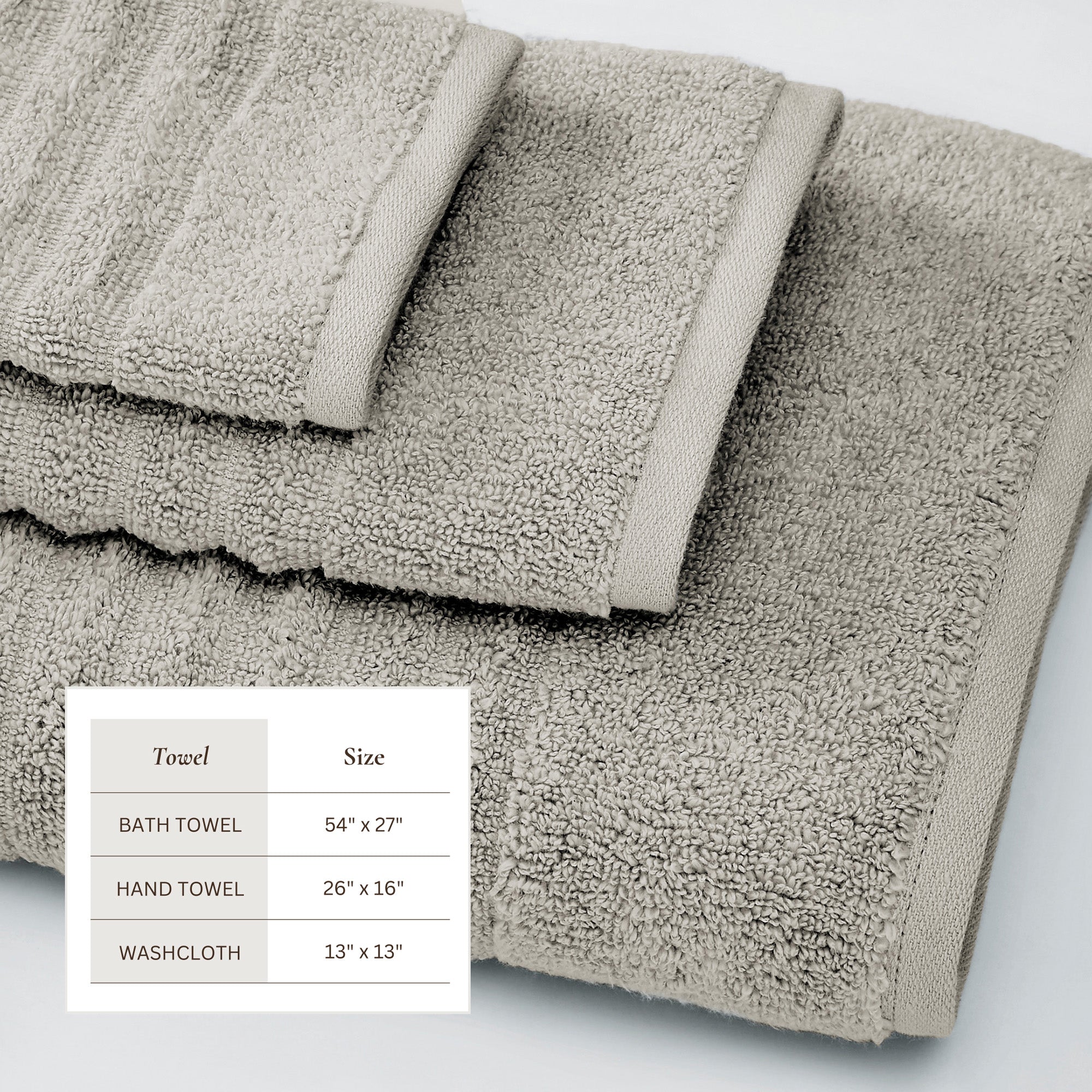 Luxury Combed Cotton Bath Towel Set - Karina Collection