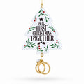 Our First Christmas Together Wedding Rings Resin Christmas Ornament