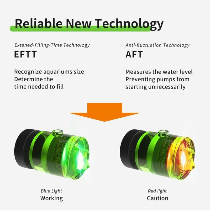 FZONE Aquarium ATO Auto Top Off Dual Sensor Reef Freshwater Green Blue