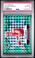 Graded 2024 Panini Mosaic Jayden Daniels #272 Green Rookie RC Football Card PSA 10 Gem Mint