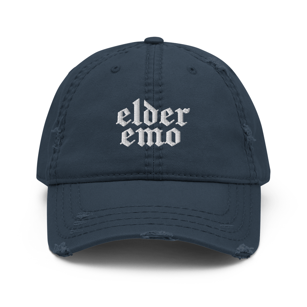 Elder Emo Distressed Dad Cap