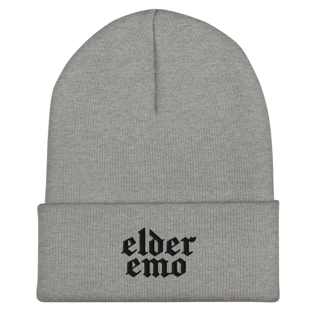Elder Emo Embroidered Beanie