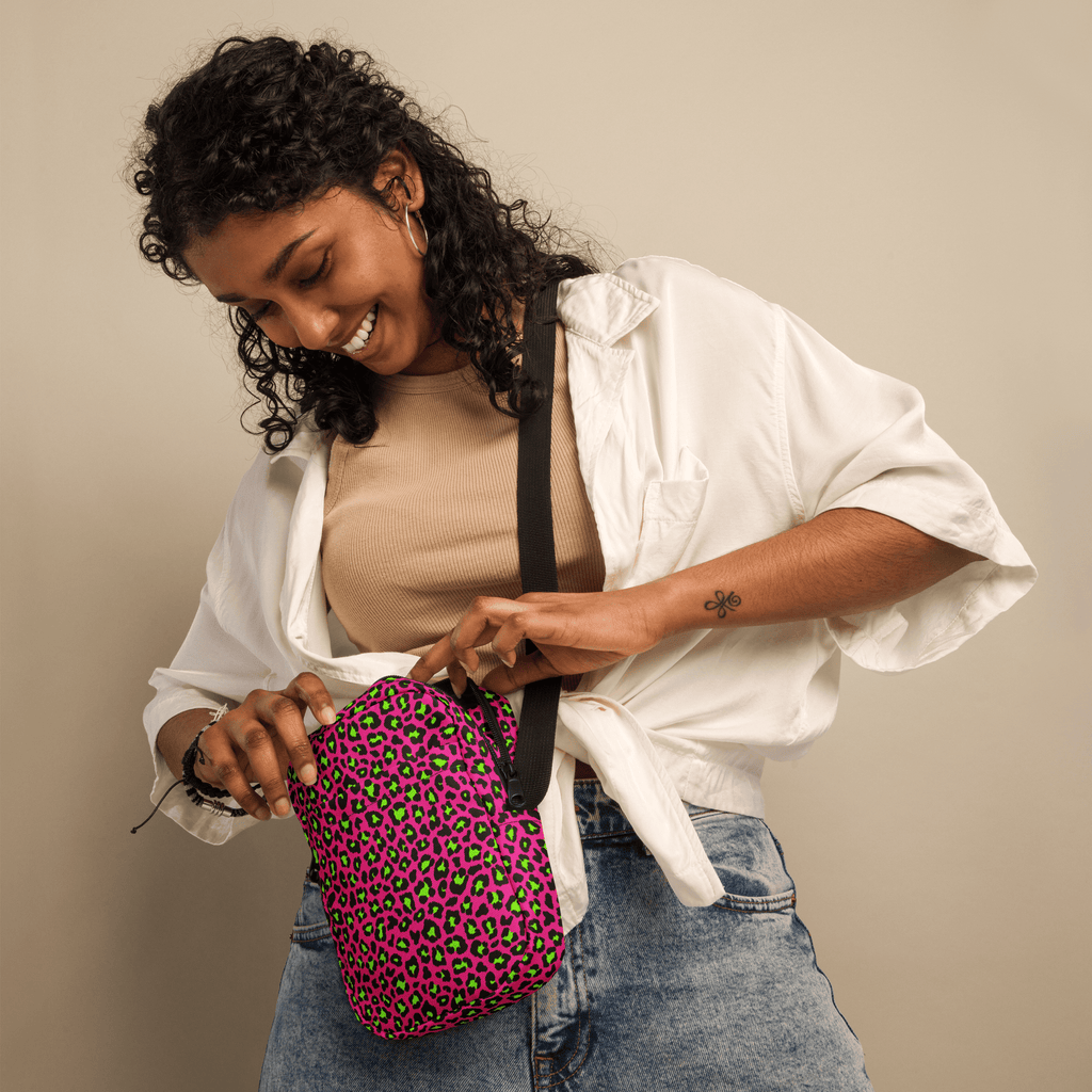 Electric Leopard Crossbody Bag