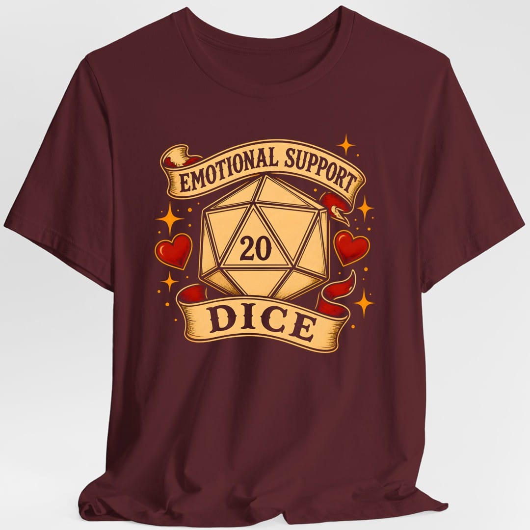 Emotional Support Dice T-Shirt