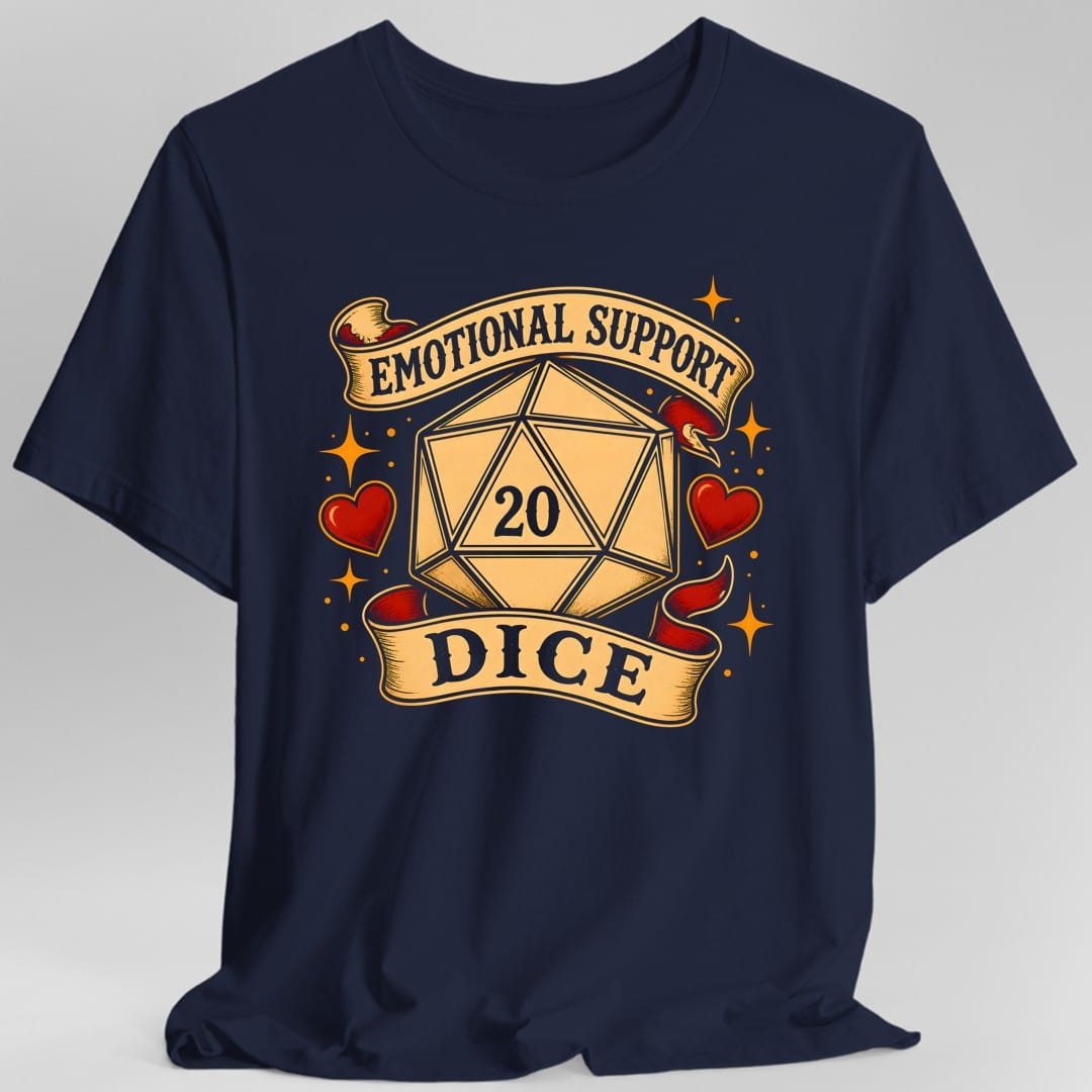 Emotional Support Dice T-Shirt