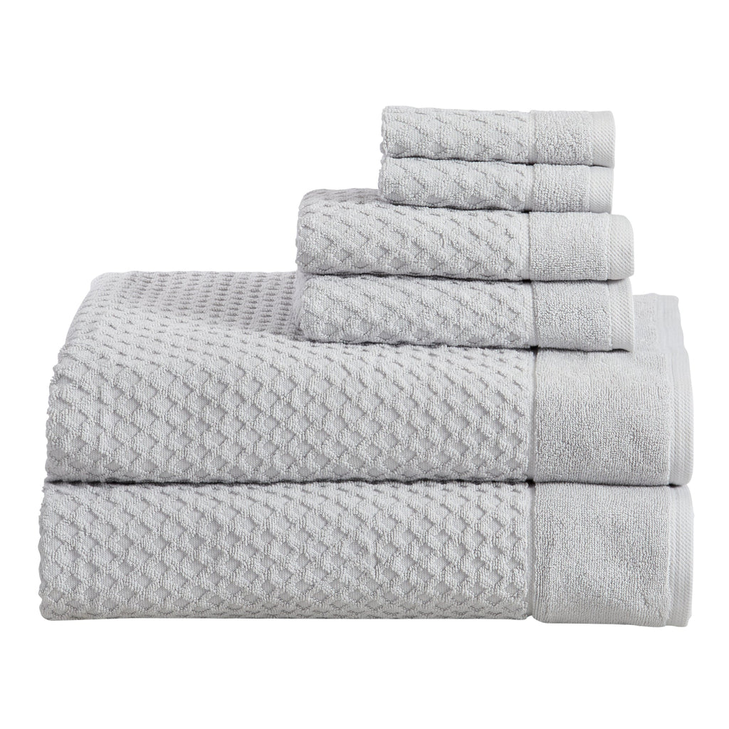 Cotton Diamond Waffle Weave Bath Towel Set - Grayson Collection
