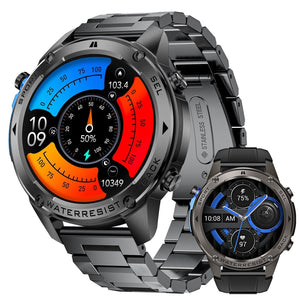 Black Silicone Steel Band