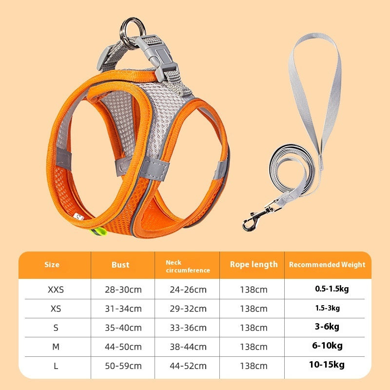 Pet Dog Vest Type Leash Reflective Harness