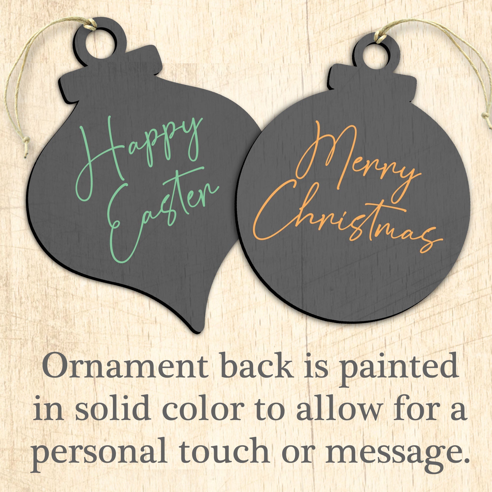 Be Thankful Turkey Sitter Wooden Ornaments by Jamie Mills-Price - Thanksgiving Halloween Decor - 8457702