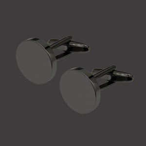 Black Glossy Round