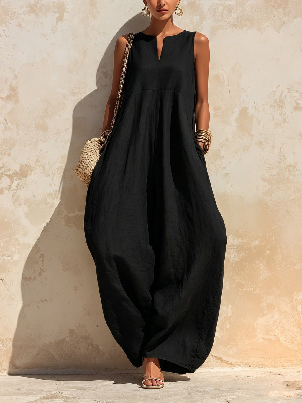 Elegant And Chic Wide-leg Jumpsuit For Women