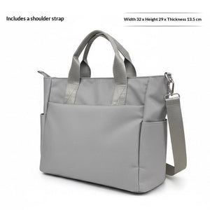 Gray With Shoulder Strap