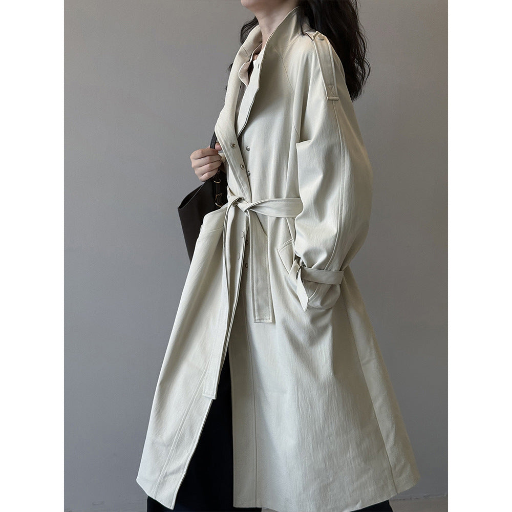 Temperament Commute Trench Coat For Women Autumn