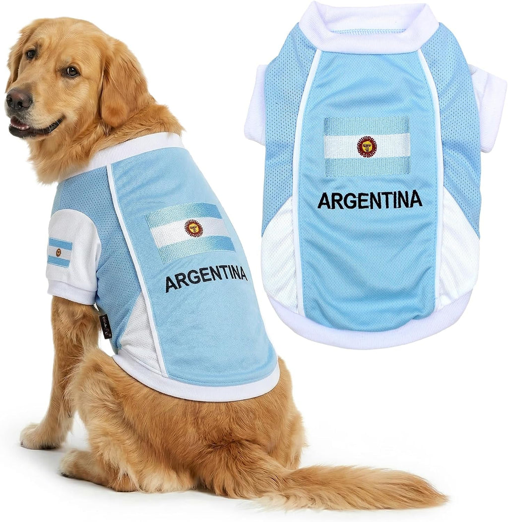 Parisian Pet Breathable Mesh Soccer Jersey for Dogs, XS–5XL