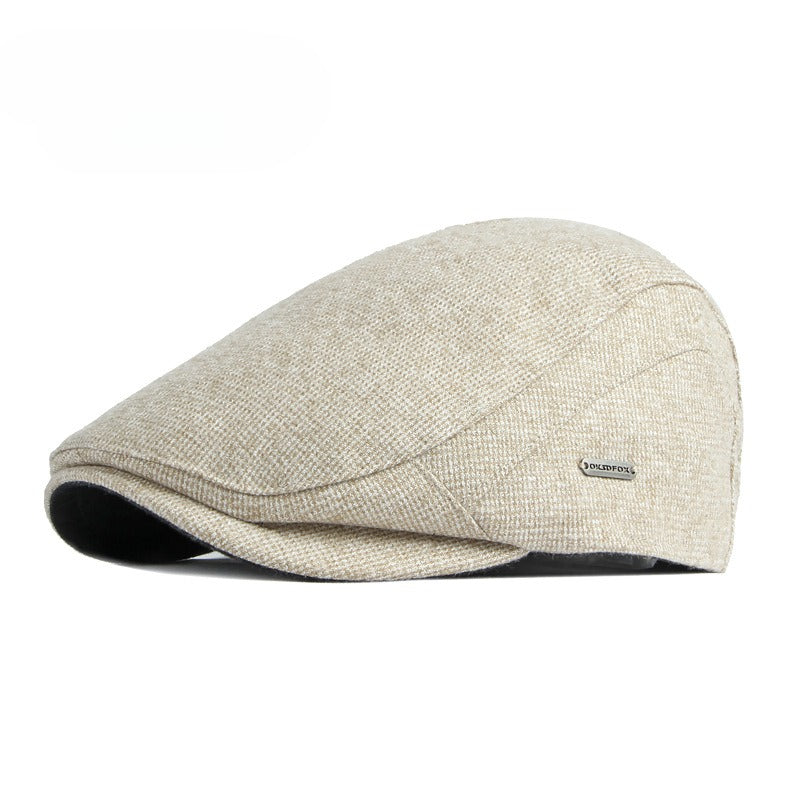 Casual All-matching Thickened Warm Beret Men