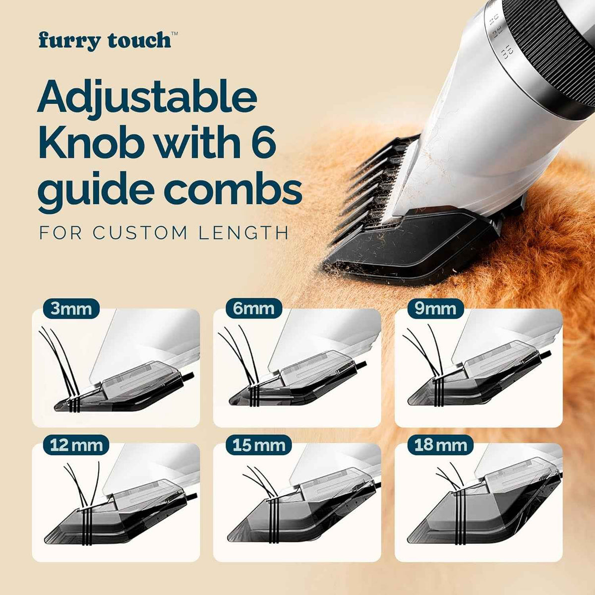 Cordless Dog Grooming Clippers Kit Quiet Ceramic Blades