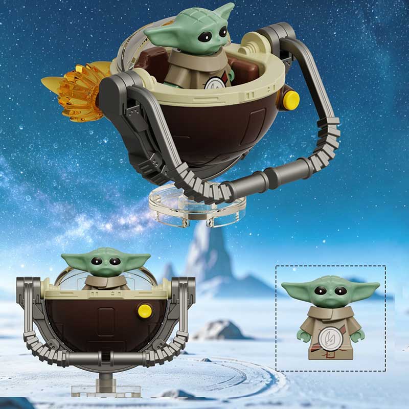 Grogu in Hovering crib Star Wars Mandalorian & Grogu Movie Lego Compatible Minifigure 2