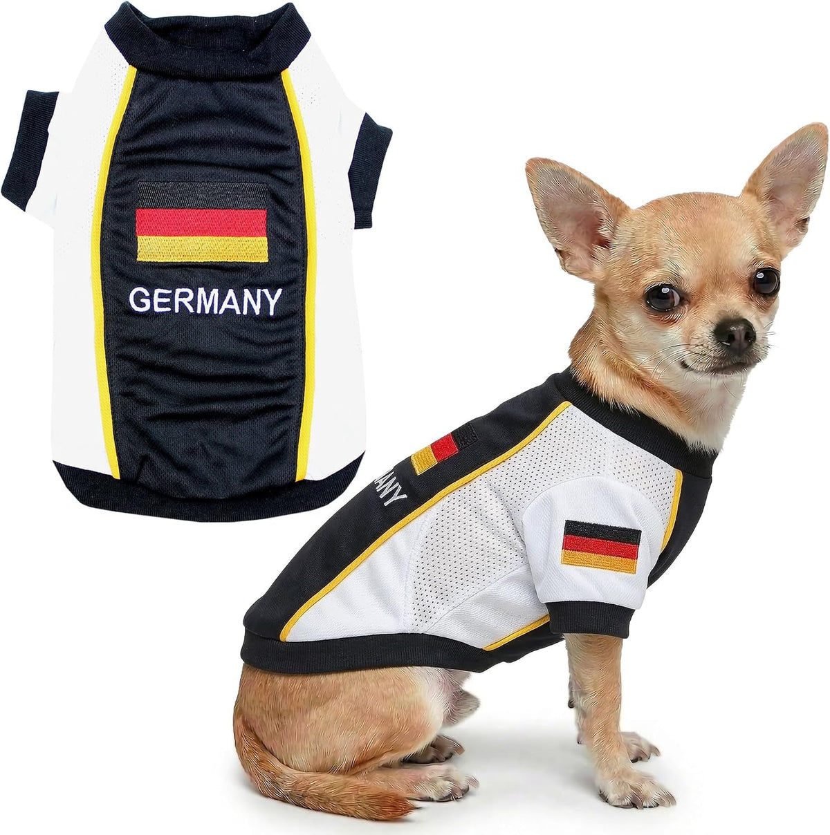 Parisian Pet Breathable Mesh Soccer Jersey for Dogs, XS–5XL